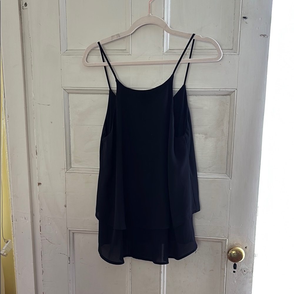 Elegant black sleeveless top